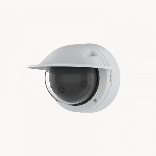 Santa Cruz Video Security LLC - Image - AXIS P3818-PVE side view with sunshield